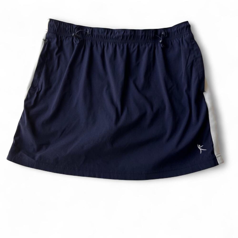 Danskin Now Navy Blue Athletic Skort Size M Y2K Tennis Golf Skirt.